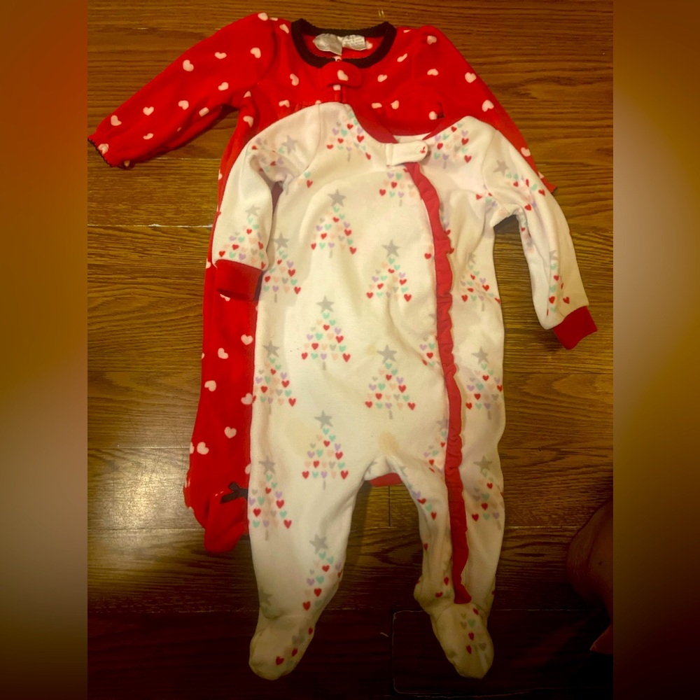 Baby Girls Fleece Sleepers